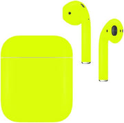 Caviar Airpods (2nd Gen), Original Apple, Lightning Charging Case, Automotive-grade paint with scratch resistant coating, Premium looking colors with a Matte Yellow | 0718157035751