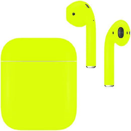 Caviar Airpods (2nd Gen), Original Apple, Lightning Charging Case, Automotive-grade paint with scratch resistant coating, Premium looking colors with a Matte Yellow | 0718157035751