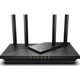 TP-Link Archer AX55 AX3000 Dual Band Gigabit Wi-Fi 6 Router, 2402Mbps 5 GHz, 574Mbps 2.4 GHz, 802.11ax, 160MHZ Bandwidth, Dual Band, OFDMA, MU-MIMO, Works with Alexa, Black | Archer AX55