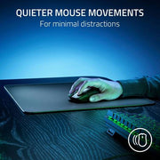 Razer Atlas Tempered Glass Mouse Mat, 450 x 400 x 5mm Dimension, CNC-Milled with Rounded Edge, Anti-Slip Rubber Base, Black | RZ02-04890100-R3M1