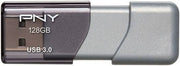 PNY Turbo Attache 3 128GB USB 3.0 Flash Drive, USB 3.0/3.1 Gen 1 Type-A Interface, Sliding Collar Cap, Compatible with Windows & Mac, Gray |