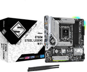 ASRock B760M Steel Legend WiFi Motherboard, Micro ATX Form Factor, LGA1700 Socket, Intel B760 Chipset, 4x DDR5 DIMM Slots, Up to 192GB Max Memory Support, Wi-Fi 6E, Bluetooth 5.3 | 90-MXBL70-A0UAYZ