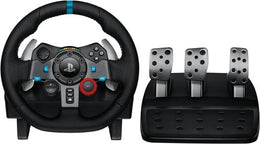 Logitech G29 Driving Force Racing Wheel and Floor Pedals, Real Force Feedback, Stainless Steel Paddle Shifters, Leather Steering Wheel Cover for PS5, PS4, PC, Mac - Black |