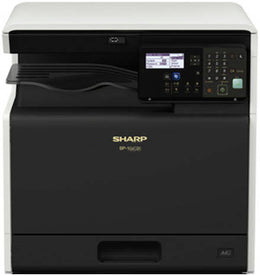 Sharp BP-20C20T 20 PPM A3 Color MFP Colour Printer, Scanner, Copier, 350 sheets, Maximum 1,850 sheets, 600 x 600 dpi with 1 Set Cartridge (Y/M/C/Bk) and Cable Package | BP-20C20T