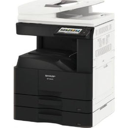 Sharp BP-30M28 7'' LCD Touchscreen Multi-Functional Printer, A3 Black & White Photocopier, Print/Scan/Fax/File, RAM 128GB, Standard 1100 Sheets Capacity, 28 B/W Ppm, 220 - 240V, Black White | BP-30M28