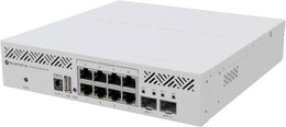 MikroTik CRS310-8G+2S+IN Switch, 8x 2.5 GbE Ports, 2x 10G SFP+, Marvell 98DX226S Chip, 256MB RAM, Dual-Core ARM CPU, White | CRS310-8G+2S+IN