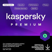 Kaspersky Premium Total Security + Customer Service Support, 3 Devices, 1 Year, Behavioral Shield, Box W/o CD | KL1047I5CFS-SLIM