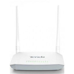 Tenda D301 V2 Wireless Router, 300Mbps, 2.4GHz, LAN/WAN/DSL Interfaces, 100-240V Power, 5dBi Antenna, White | D301 V2