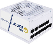 Silverstone DA1000R Fully Modular ATX Power Supply, Cybenetics Gold, 1000W Max Output Power, Gen5 12VHPWR PCIe Connector, 135mm Silent FDB Fan, Active PFC, White | SST-DA1000R-GM-WWW