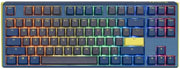 Ducky One 3 TKL Daybreak 80% Mechanical Keyboard, Cherry MX Red Switch, Hotswappable, PBT Double Shot, Detachable Type-C Cable, ENG-ARAB Layout, Blue/Yellow | DKON2187ST-RARPDDBBHHC1