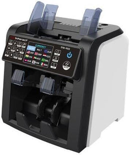 DMInteract DM-950 2 Pocket 15 Multi Currency Sorter With UV, MG, Counterfeit Detection, Touch Control Panel, 3.5 inch TFT Display Counting Machine With Built-In Display Receipt Printer