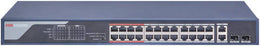Hikvision 24 Port Fast Ethernet Unmanaged POE Switch, 300m Long Range PoE, 6KV Surge Protection, 24Ã— 10/100 Mbps, 8.8 Gbps Switching | DS-3E0326P-E(B)