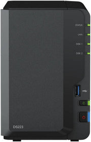 Synology DiskStation DS223 2-Bay NAS Enclosure, Realtek RTD1619B 1.7Ghz, 2x 3.5