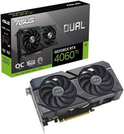 ASUS Dual GeForce RTX 4060 Ti OC Graphics Card, 16GB GDDR6 128-bit Memory, 2595MHz Boost Clock, 18 Gbps Memory Speed, PCI Express 4.0, HDMI 2.1a, DisplayPort 1.4a | 90YV0JH0-M0NA00