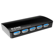 Dlink 7 Port SuperSpeed USB 3.0 Hub, Up To 127 Devices Connectivity, Up to 5 Gbps Data Rate, 5 Cascaded Hubs, Transfer Large Files Faster, Compact and Sleek Design | DUB-1370