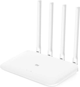 Xiaomi Mi Wi-Fi 4C Router: 300 Mbps 2.4 GHz Band, 64MB RAM, 10m Range, 4 Antennas, App Control, iOS/Android, White | DVB4224GL