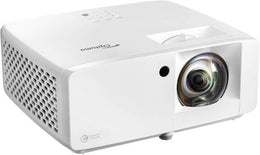 Optoma DuraCore FHD Short-Throw Laser DLP Projector, 4200 ANSI Lumens Brightness, 360° Projection, Integrated Speaker, 30000Hr Laser Light, HDMI 2.0 / USB / RS232 / RJ45, White | ZH450ST