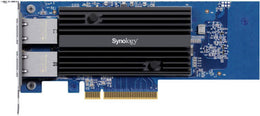Synology Dual-Port 10GbE RJ45 Ethernet to PCIe 3.0 Adapter Card, PCIe 3.0 x8 Interface, 10 Gbps/1 Gbps Data Transfer Rate, Low Profile & Full Height Bracket | E10G30-T2