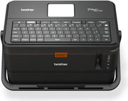 Brother PT-E850TKWLI Label & Tube Printer, Label: 60 mm / sec Tube:40mm/sec Print Speeds, 360 dpi Resolution, LCD Display, QWERTY Keyboard, Wireless & USB Connectivity, Black | PT-E850TKWLI