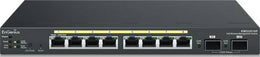EnGenius EWS2910P 8 Gigabit 802.3af PoE Port Layer 2 Managed Switch, 2 SFP Ports, Centralized Network Management up to 50 EnGenius APs | EWS2910P
