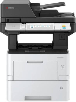 Kyocera Ecosys MA4500ix Mono MFP Laser Printer, Double-Sided Print, Copy & Scan, Up to 45 PPM & 22.5 PPM Duplex Print Speed, Up to 60 IPM Scan Speed, Max 2600 Sheets Capacity, White | MA4500ix