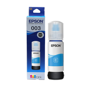 Epson Ink 003 Cyan 65ml | Genuine Epson EcoTank Ink Bottle | Bright & Accurate Color Printing