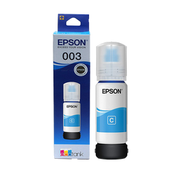 Epson Ink 003 Cyan 65ml | Genuine Epson EcoTank Ink Bottle | Bright & Accurate Color Printing