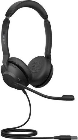 Jabra Evolve2 30 SE Wired Stereo Headset, Dual Speaker Stereo Design, 28mm Drivers, Noise Isolation for Clearer Speech, USB Type-A, Integrated Busy Light, Microsoft Teams, Black | 23189-999-979