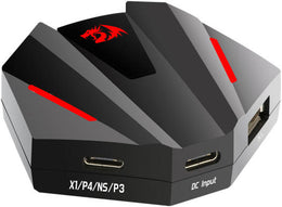 Redragon GA250 Vulcan Keyboard and Mouse Adapter, LED Gaming Console Converter for PS3/4, NS and Xbox One, Supports 2.4Ghz Wireless Connection, Black | GA250