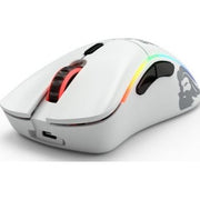 Glorious D Minus Wireless RGB Optical Gaming Mouse, Up to 19000 DPI, 400 IPS Tracking Speed, 2.4GHz, Up to 71 Hours Battery Life, Matte White | GLO-MS-DMW-MW