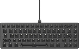 Glorious GMMK 2 Barebone Mechanical Gaming Keyboard, Compact 65%, 5 Pin Hot-Swapping, Aluminum Top Frame, Per-key & Side Diffused RGB Lighting, ANSI Layout, USB-C 2.0, Black | GLO-GMMK2-65-RGB-B
