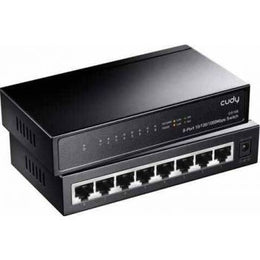 Cudy GS108 8-Port Gigabit Ethernet Unmanaged Switch - Desktop Fanless 10/100/1000Mbps Shielded Ports Plug and Play Sturdy Metal Housing | GS108