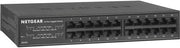Netgear GS324 24-Port Gigabit Unmanaged Switch, 48 Gb/s Switching Capacity, 1448 Mpps Forwarding Rate, Auto-MDIX/MDI, Desk or Rack Mountable Design, Fanless Operation, Black | GS324-200EUS