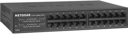 Netgear GS324 24-Port Gigabit Unmanaged Switch, 48 Gb/s Switching Capacity, 1448 Mpps Forwarding Rate, Auto-MDIX/MDI, Desk or Rack Mountable Design, Fanless Operation, Black | GS324-200EUS