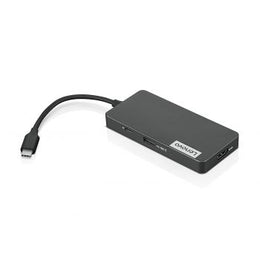 Lenovo USB-C 7-in-1 Hub, with USB-C Laptop Charging Port, USB 3.1, USB 2.0, HDMI, TF Card Reader, SD Card Reader, Iron Grey | GX90T77924
