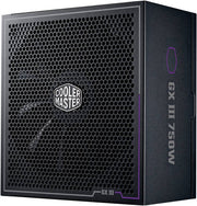 Cooler Master GX III Gold 750 Full-Modular Power Supply, 750W Power, 80 Plus Gold Efficiency, Active PFC, ATX 3.0 Support, 90-Degree 12VHPWR Cable, Zero RPM Mode, Black | MPX-7503-AFAG-BUK