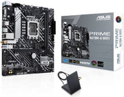 ASUS Prime H610M-A Wi-Fi Micro-ATX LGA 1700 Motherboard, Intel H610 Chipset, 2x DIMM DDR5 Slots, 96GB Max Memory, 2x M 2 Slots, 1x PCIe 4 0 x16 Slot, Wi-Fi 5 BT5 Connectivty 90MB1G00-M0EAY0