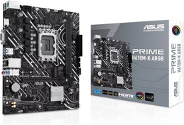 ASUS Prime H610M-K aRGB Micro-ATX LGA 1700 Motherboard, Intel H610 Chipset, 2x DIMM DDR5 Slots, 96GB Max Memory, 1x M.2 Slot, 1x PCIe 4.0 x16 Slot, Realtek 1Gb Ethernet | 90MB1G90-M0EAY0