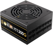 Gamdias Helios P2 1300G Power Supply, 1300W 80 Plus Gold Efficiency/Cybernetics Gold, Fully Modular, Native 12VHPWR Cable, PCIe Gen 5.0 Ready, Dual-ball Bearing Fan, Black | GD-HELIOS-P2-1300G