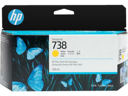 HP 738 130-ml Yellow DesignJet Ink Cartridge