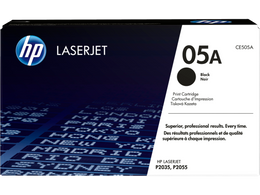 HP 05A Black Original LaserJet Toner Cartridge (CE505A)
