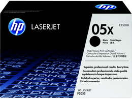HP 05X High Yield Black Original LaserJet Toner Cartridge, CE505X