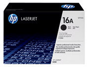 HP 16A Black Original LaserJet Toner Cartridge, Q7516A