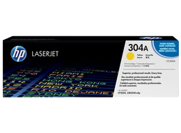 HP 304A Yellow Original LaserJet Toner Cartridge, CC532A