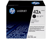 HP 42A Black Original LaserJet Toner Cartridge, Q5942A