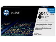 HP 504A Black Original LaserJet Toner Cartridge, CE250A