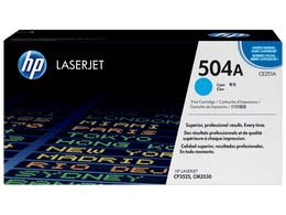 HP 504A Cyan Original LaserJet Toner Cartridge (CE251A)