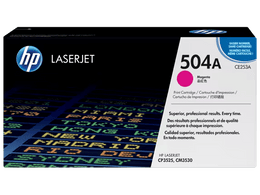 HP 504A Magenta Original LaserJet Toner Cartridge (CE253A)