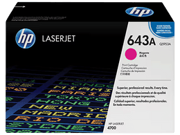 HP 643A Magenta Original LaserJet Toner Cartridge, Q5953A
