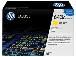 HP 643A Yellow Original LaserJet Toner Cartridge, Q5952A